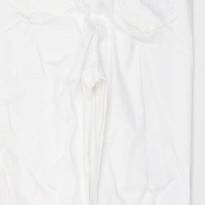 Womens UK Size 10 Marks and Spencer Regular Fit Skinny White Jeans