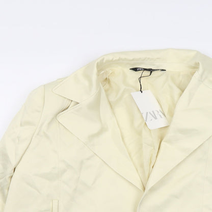 Womens UK Size S Zara Yellow Jacket