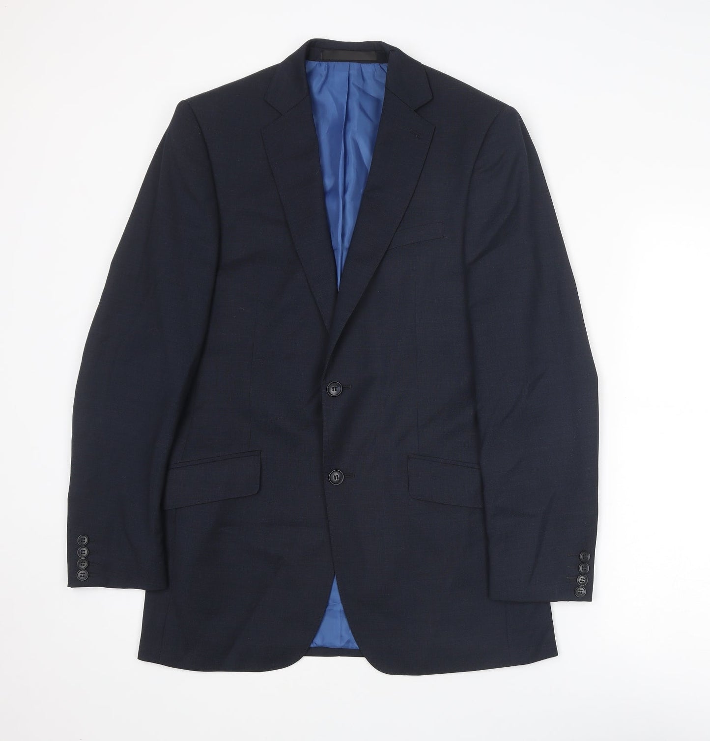 Mens UK Size 38 Marks and Spencer Regular Blue Suit Jacket