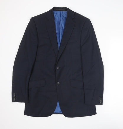 Mens UK Size 38 Marks and Spencer Regular Blue Suit Jacket