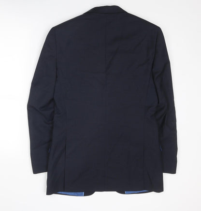 Mens UK Size 38 Marks and Spencer Regular Blue Suit Jacket