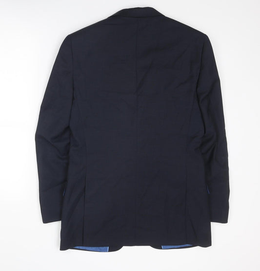 Mens UK Size 38 Marks and Spencer Regular Blue Suit Jacket