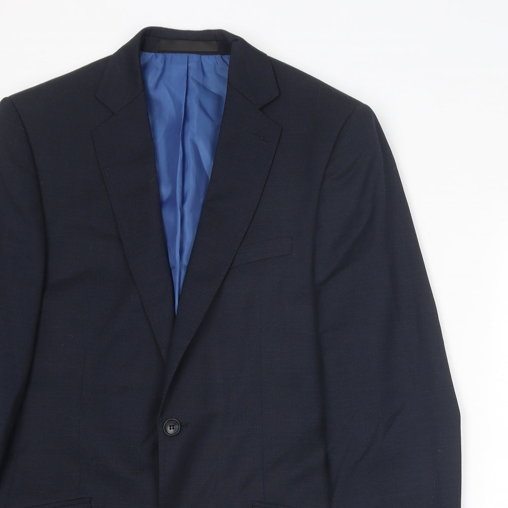 Mens UK Size 38 Marks and Spencer Regular Blue Suit Jacket
