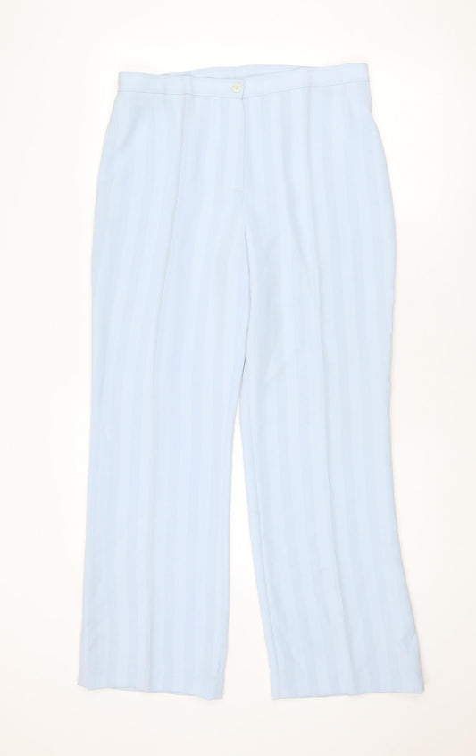 Womens UK Size 14 Busy Regular Fit  Blue Trousers