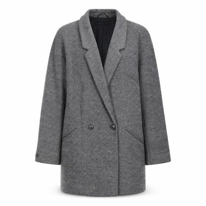 Womens UK Size 12 French Connection Blue Overcoat