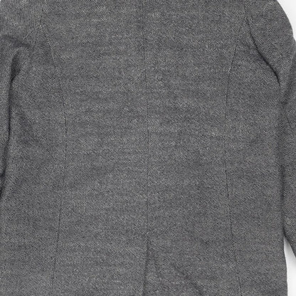 Womens UK Size 12 French Connection Blue Overcoat