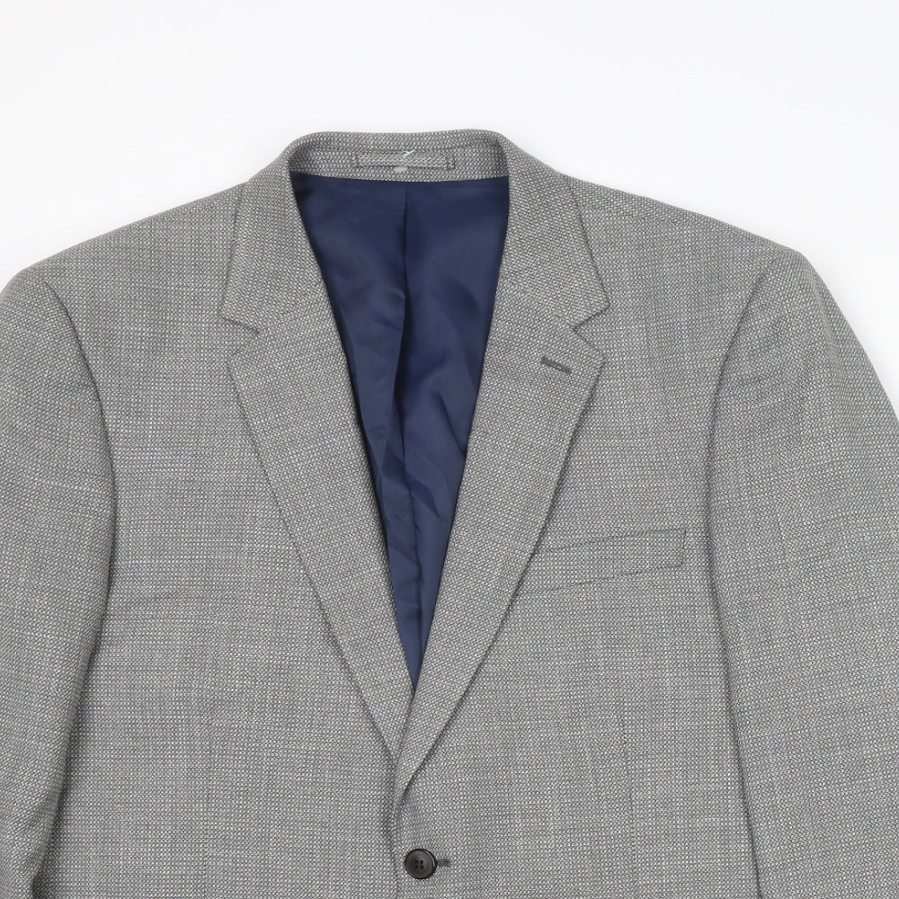 Mens UK Size 42 Marks and Spencer Regular Grey Suit Jacket