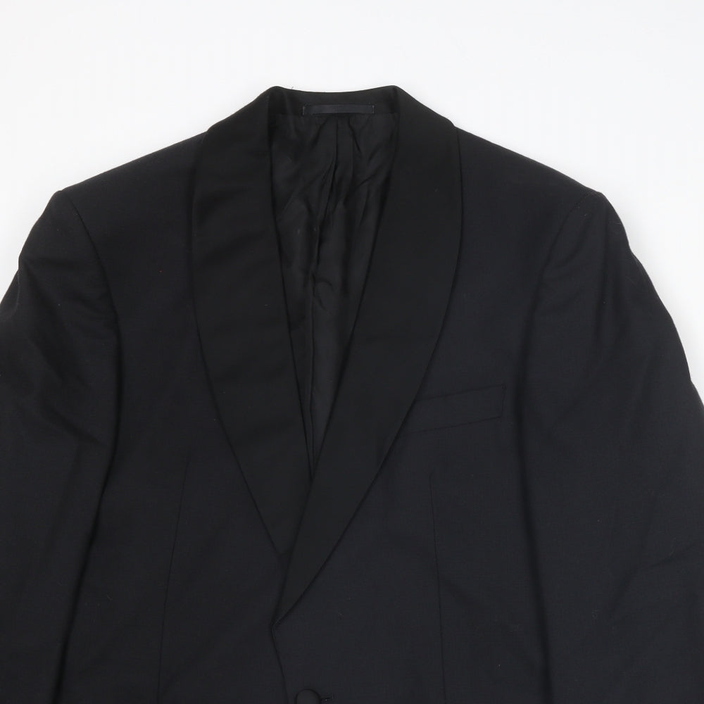 Mens UK Size 40 St Michael Regular Black Suit Tuxedo