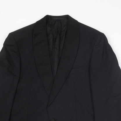 Mens UK Size 40 St Michael Regular Black Suit Tuxedo