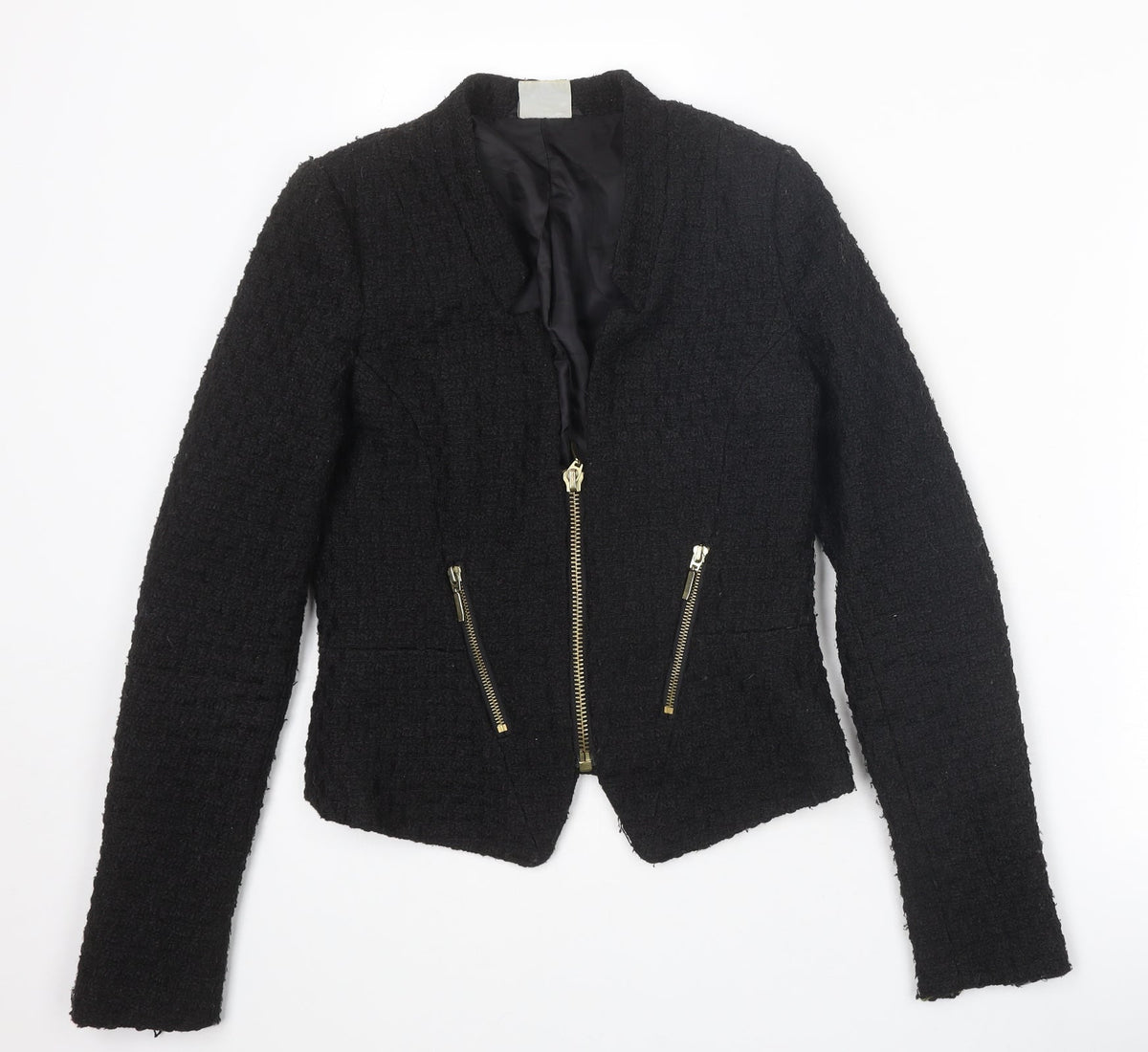 Cubus Womens Black Jacket Size 6 Zip