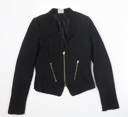 Cubus Womens Black Jacket Size 6 Zip