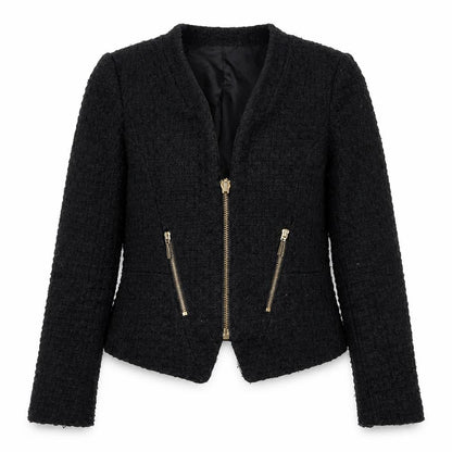 Cubus Womens Black Jacket Size 6 Zip