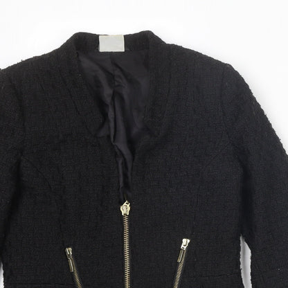Cubus Womens Black Jacket Size 6 Zip