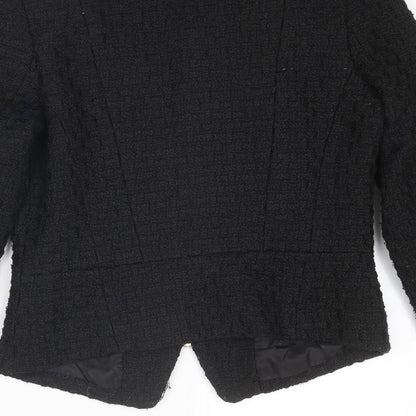 Cubus Womens Black Jacket Size 6 Zip