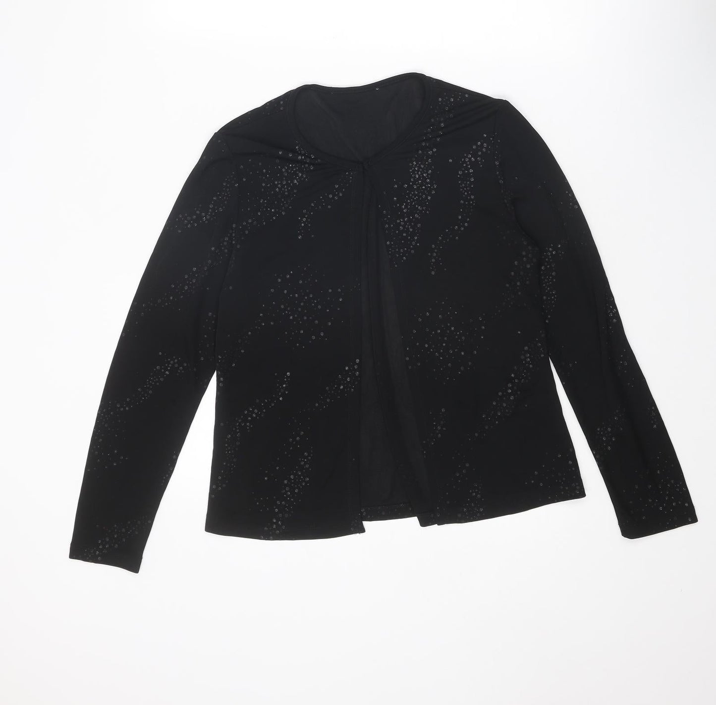 Womens UK Size 12 BHS Black Basic Blouse