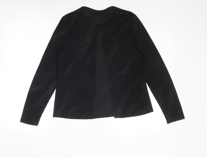 Womens UK Size 12 BHS Black Basic Blouse