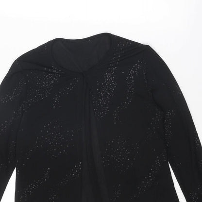 Womens UK Size 12 BHS Black Basic Blouse