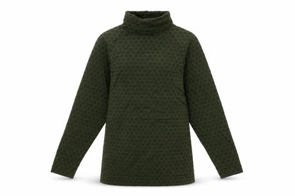 SiSi Womens Green Polka Dot Polyester Basic Blouse Size S Roll Neck - Size S-M