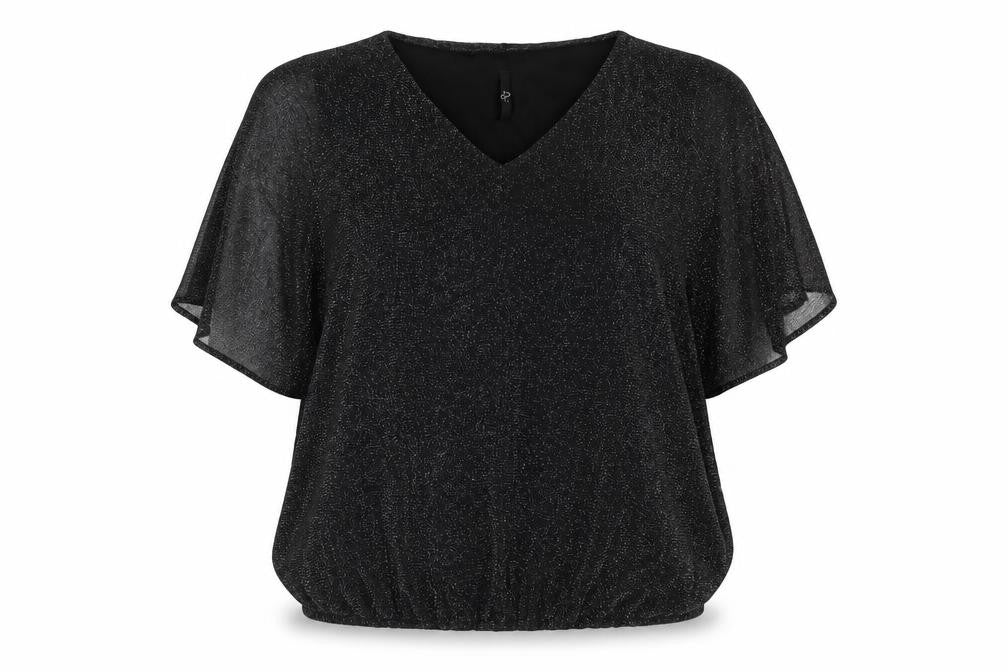 Womens UK Size 16 Arcadia Black Basic Blouse