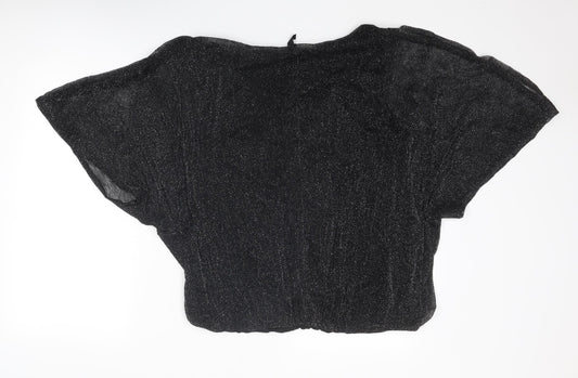 Womens UK Size 16 Arcadia Black Basic Blouse