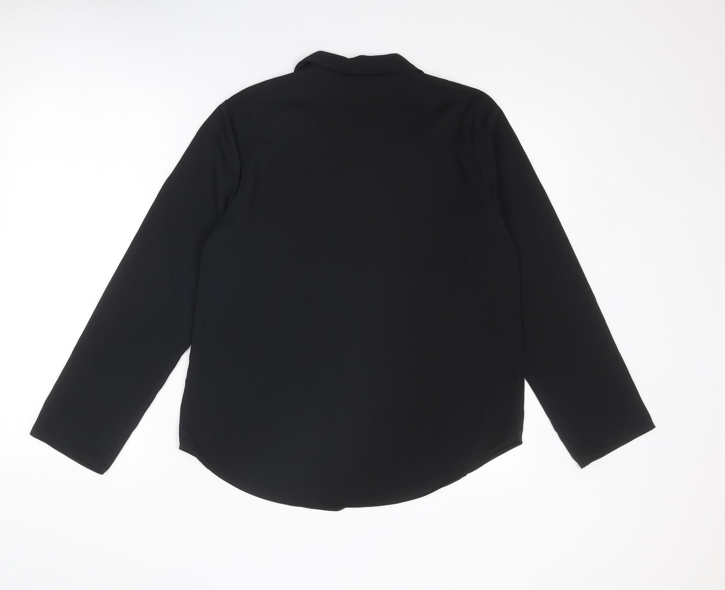 Womens UK Size S Zara Black Basic Blouse