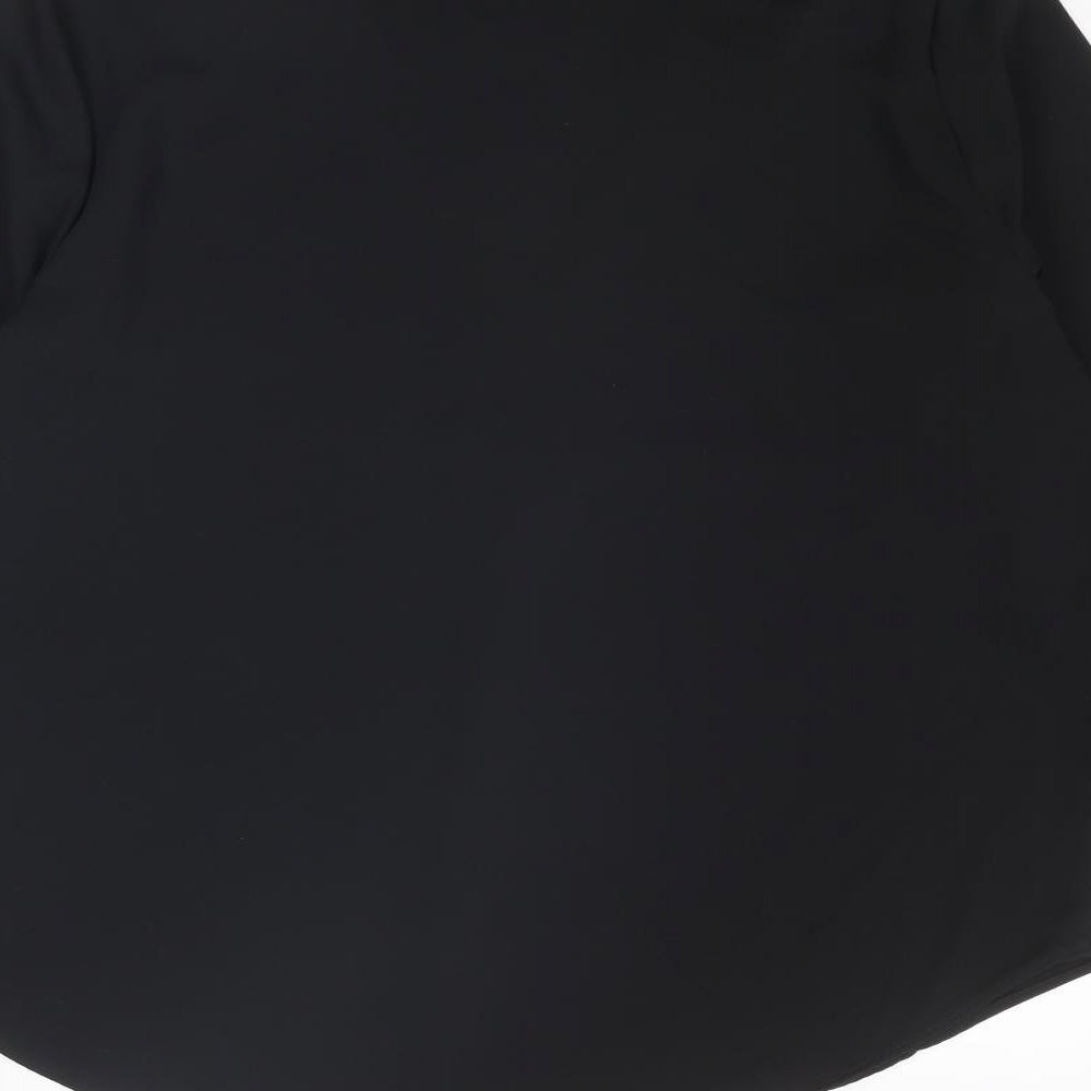 Womens UK Size S Zara Black Basic Blouse
