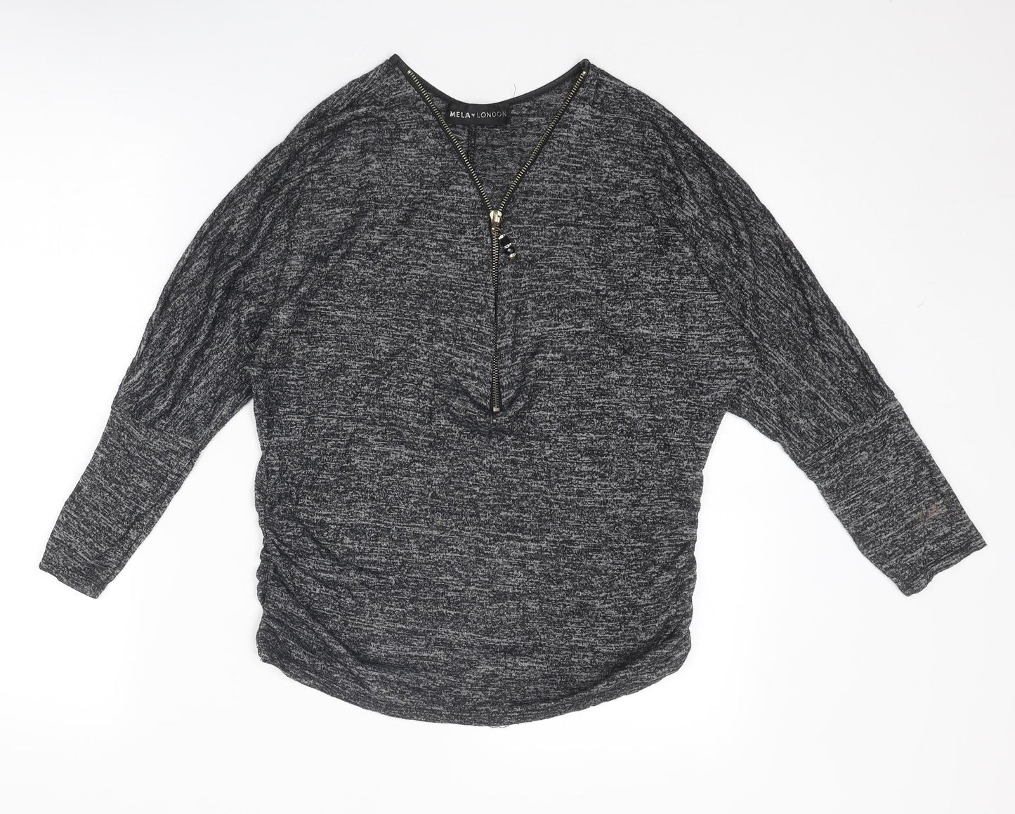 Womens UK Size M Mela London Grey Pullover Jumper