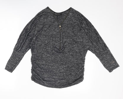 Womens UK Size M Mela London Grey Pullover Jumper