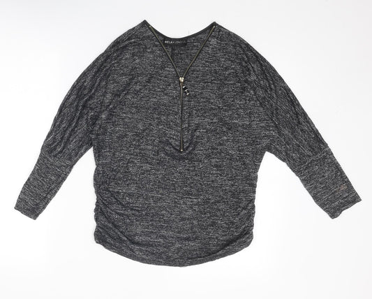 Womens UK Size M Mela London Grey Pullover Jumper