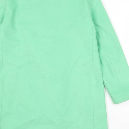 Womens UK Size 12 Marks and Spencer Green Overcoat