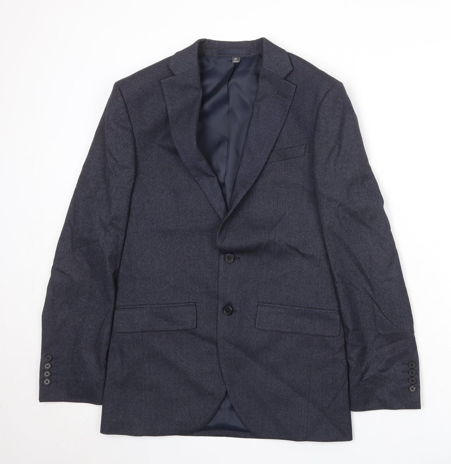 Mens UK Size 36 Marks and Spencer Regular Blue Suit Jacket