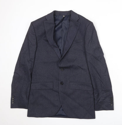 Mens UK Size 36 Marks and Spencer Regular Blue Suit Jacket