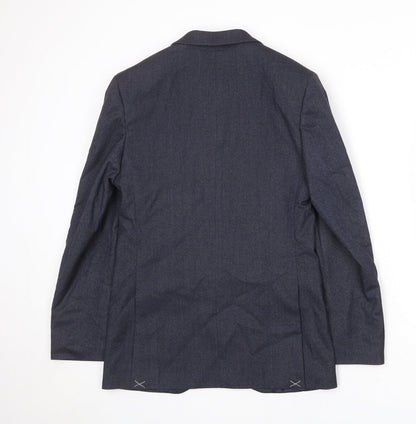 Mens UK Size 36 Marks and Spencer Regular Blue Suit Jacket