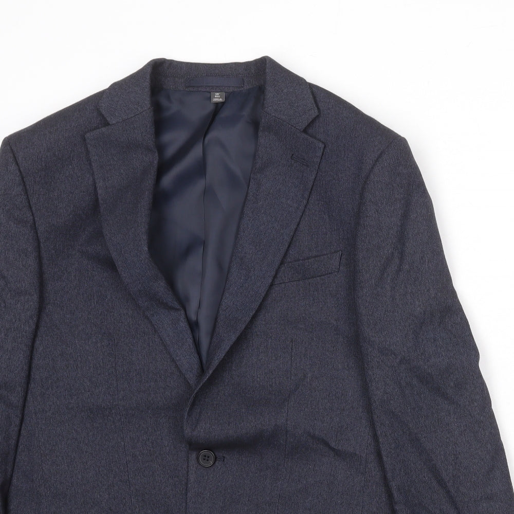 Mens UK Size 36 Marks and Spencer Regular Blue Suit Jacket
