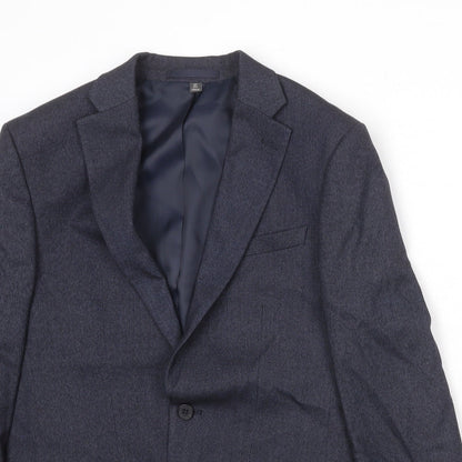 Mens UK Size 36 Marks and Spencer Regular Blue Suit Jacket