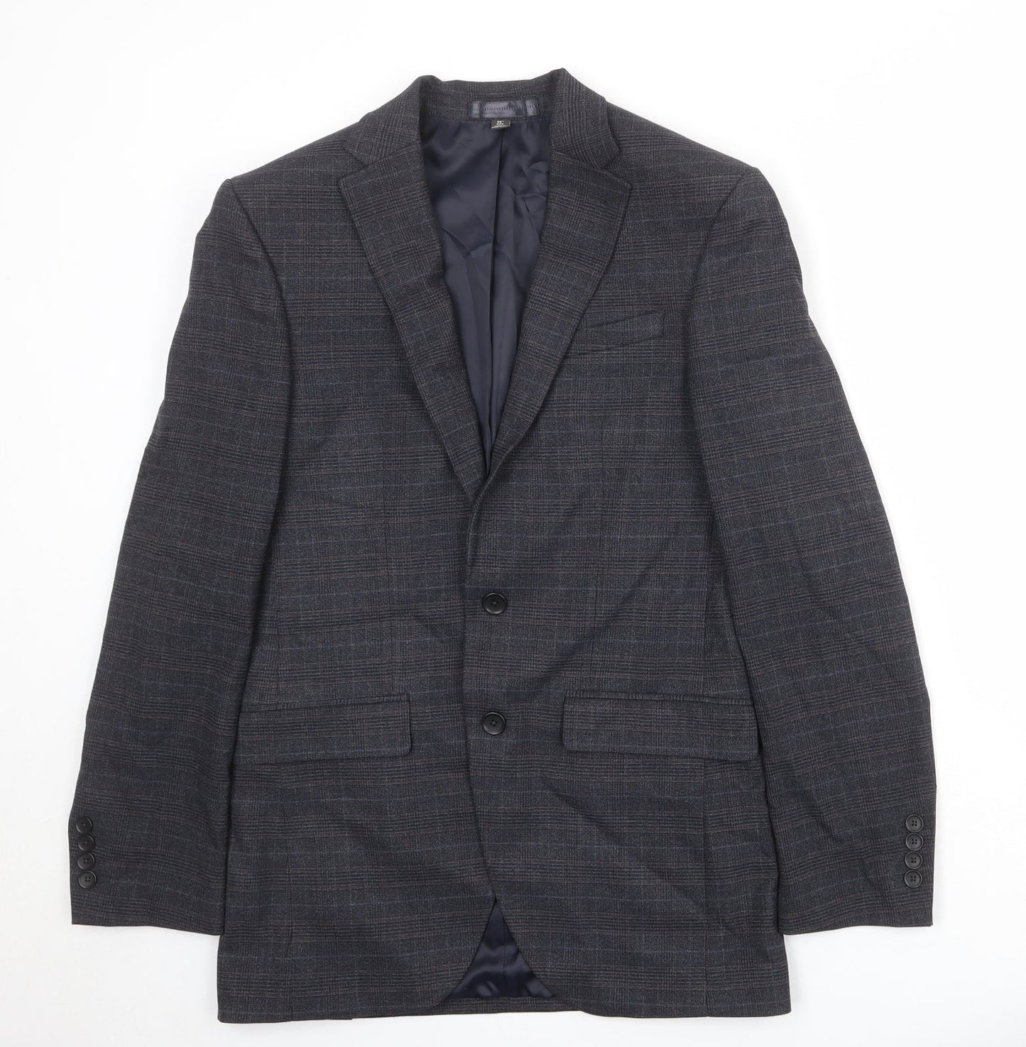 Mens UK Size 36 Marks and Spencer Regular Blue Suit Jacket