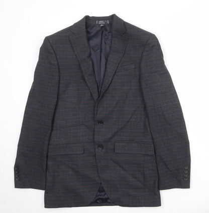 Mens UK Size 36 Marks and Spencer Regular Blue Suit Jacket