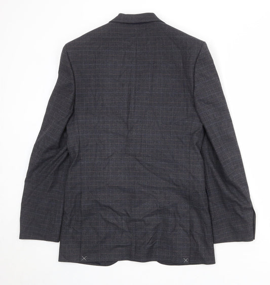 Mens UK Size 36 Marks and Spencer Regular Blue Suit Jacket