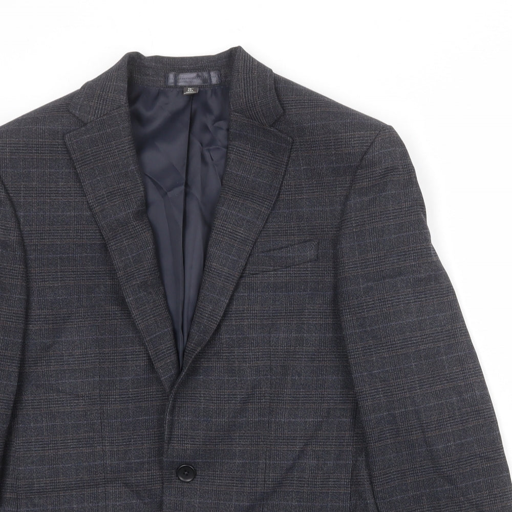 Mens UK Size 36 Marks and Spencer Regular Blue Suit Jacket