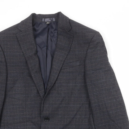 Mens UK Size 36 Marks and Spencer Regular Blue Suit Jacket
