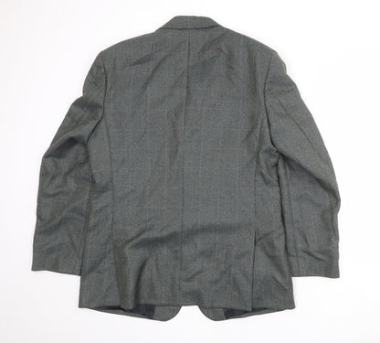Mens UK Size 44 Periscope Regular Green Suit Jacket