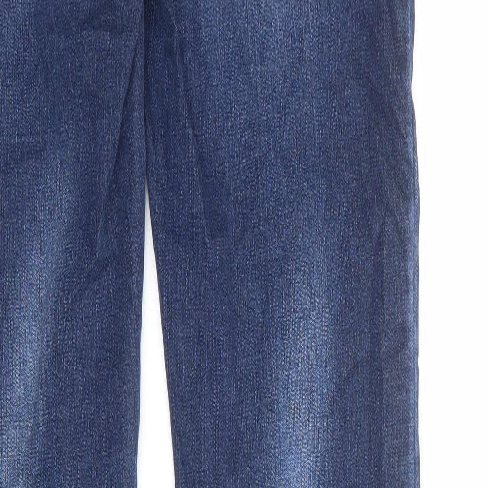 Mama-licious Womens Blue Cotton Skinny Jeans Size 30 in Regular Zip