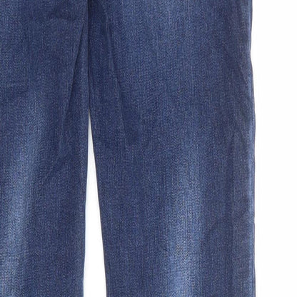 Mama-licious Womens Blue Cotton Skinny Jeans Size 30 in Regular Zip