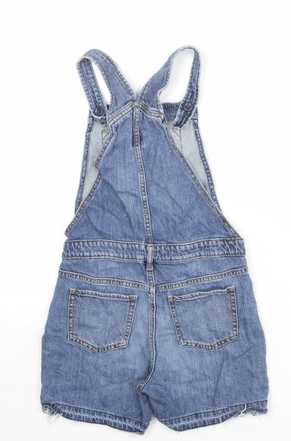 Gap Girls Blue 100% Cotton Dungaree One-Piece Size L Button
