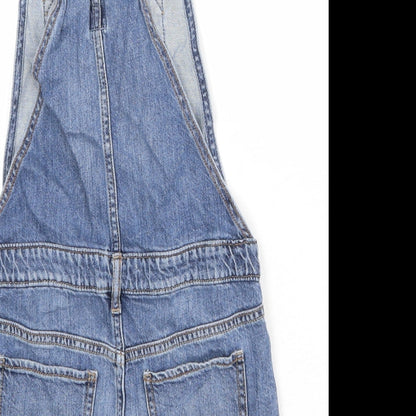 Gap Girls Blue 100% Cotton Dungaree One-Piece Size L Button