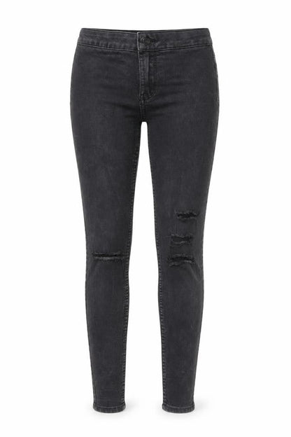 Womens UK Size 8 New Look Regular Fit Skinny Grey Jeans