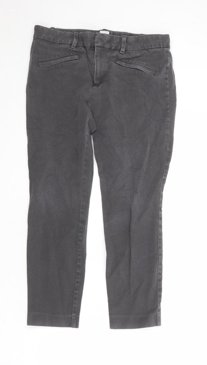 Womens UK Size 8 Gap Regular Fit Chino Grey Trousers