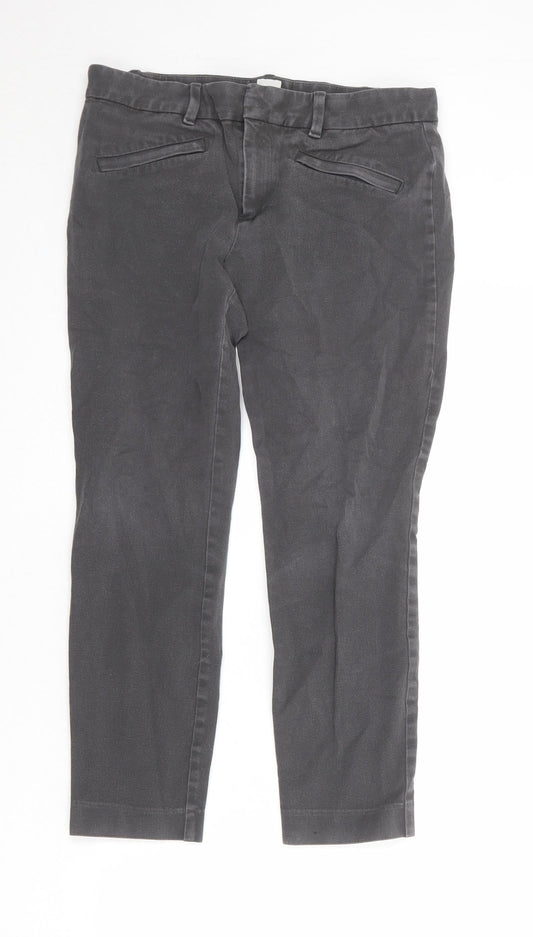 Womens UK Size 8 Gap Regular Fit Chino Grey Trousers