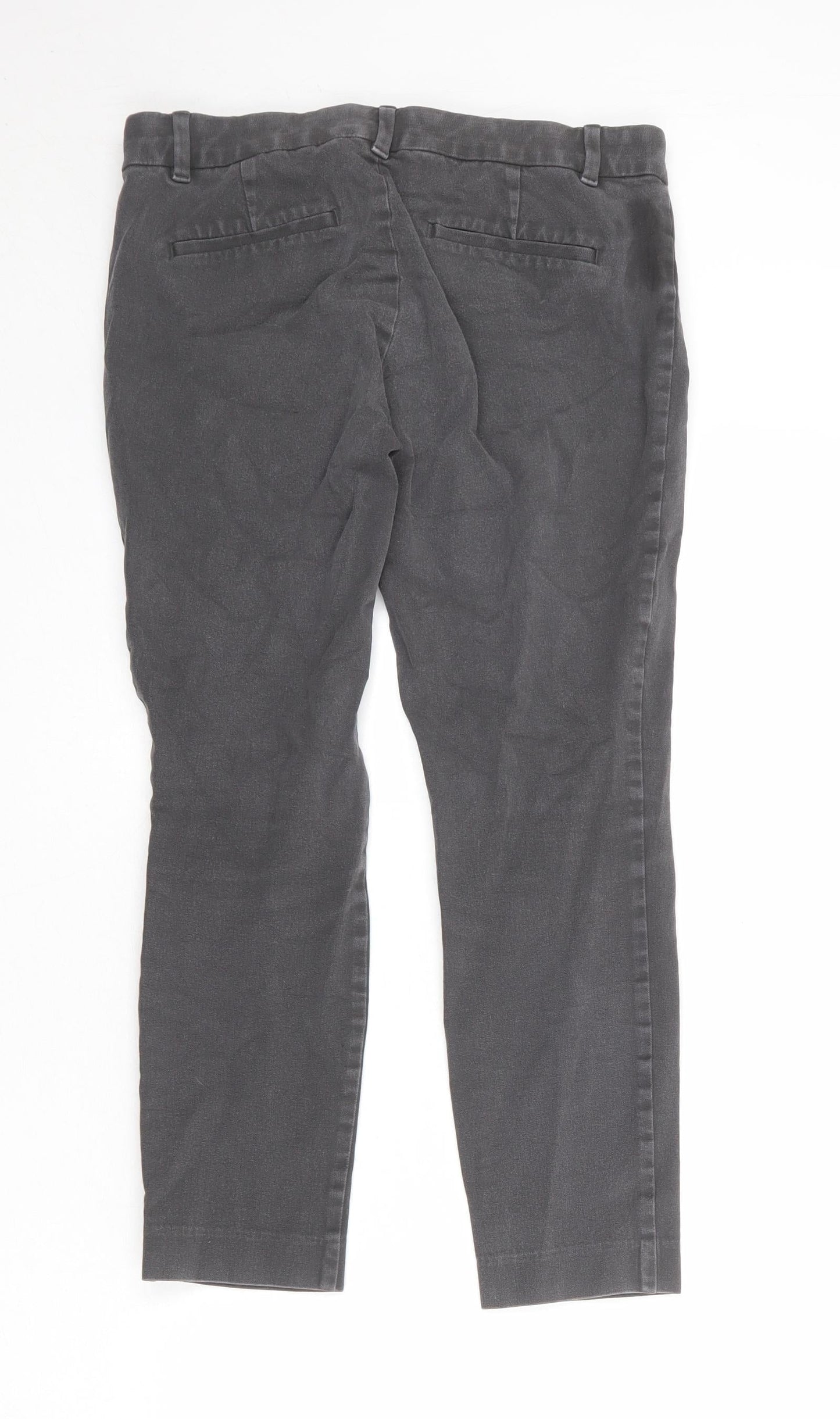 Womens UK Size 8 Gap Regular Fit Chino Grey Trousers