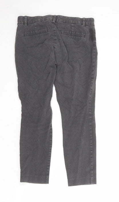 Womens UK Size 8 Gap Regular Fit Chino Grey Trousers